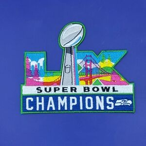 Seattle Seahawks Super Bowl LX Champions Patch Embroidered Iron-On 4.5"